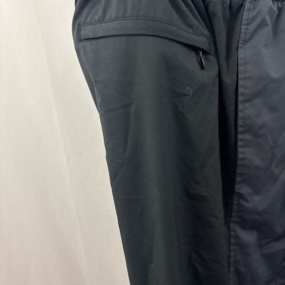 Vintage Adidas Pants Mens XL Black Windbreaker Joggers Ankle Zip Y2K Track - Picture 4 of 12